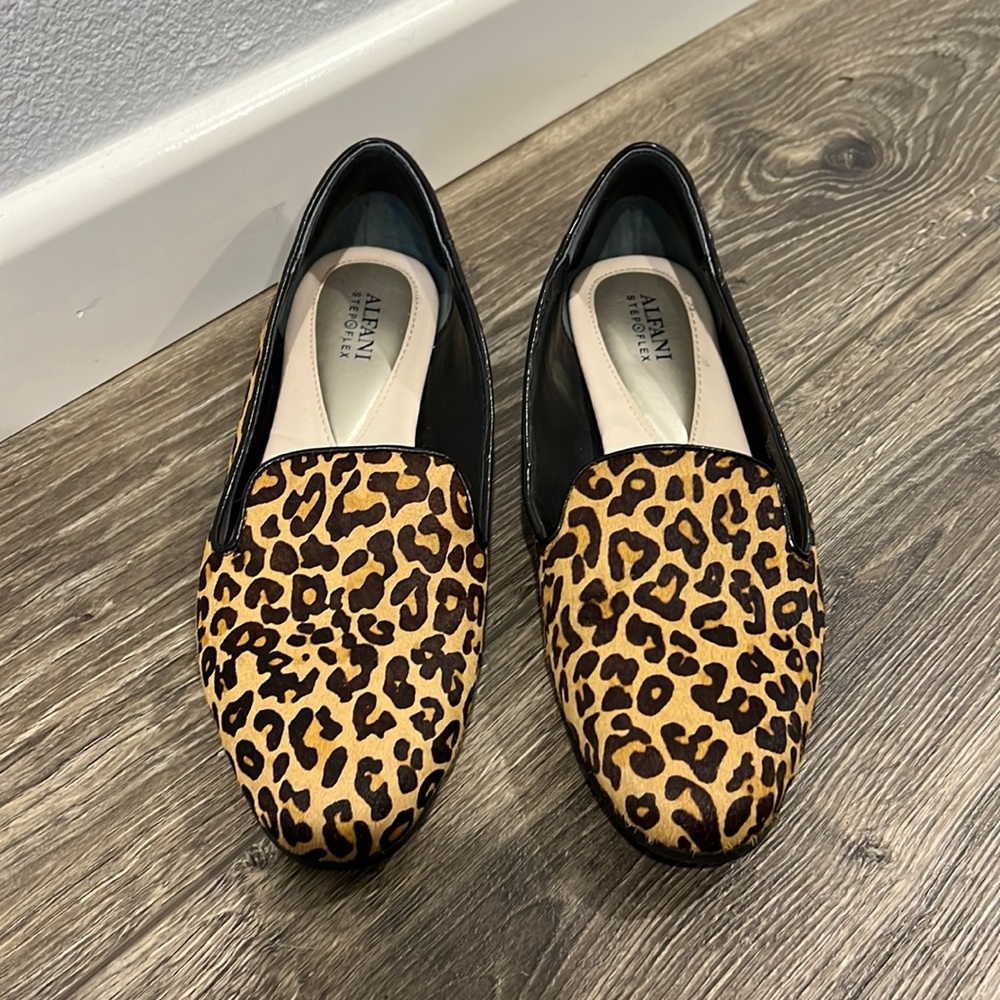 BRAND NEW Alfani Step and Flex Calf Hair Loafers